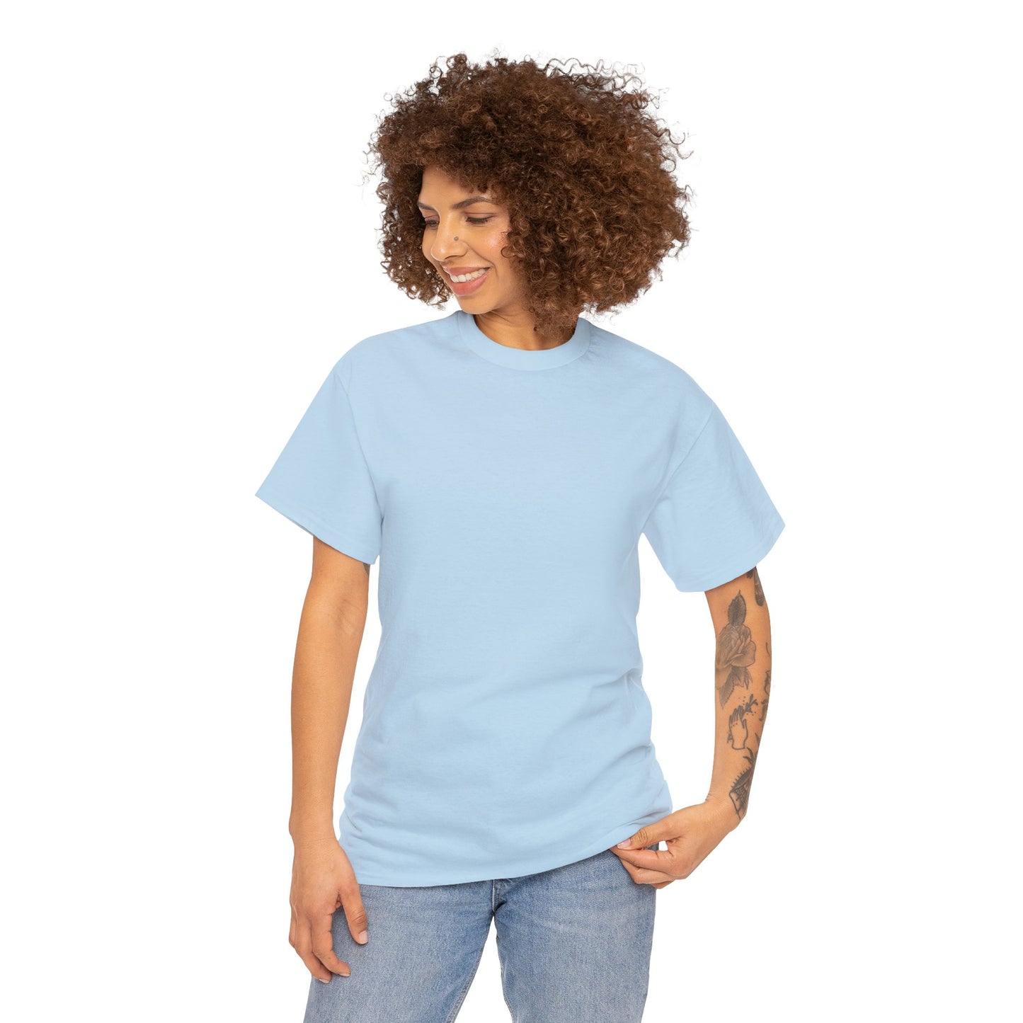 Unisex Heavy Cotton Tee Design Is On Back Adult/Teen Activewear Comes In Various Colors