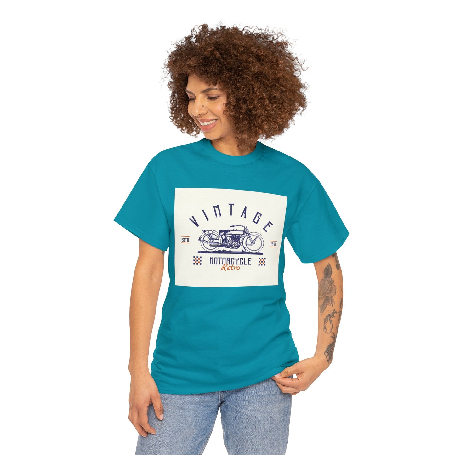 Unisex Heavy Cotton Tee Adult/Teen Activewear Shirt Comes In Many Colors