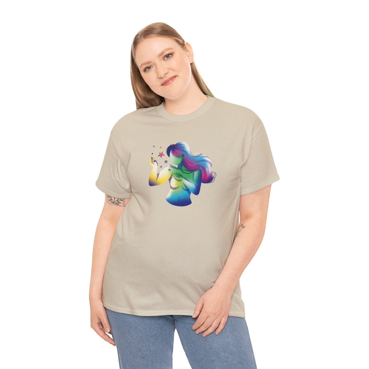 Unisex Heavy Cotton Tee Adult/Teen Activewear Shirt Comes In Many Colors