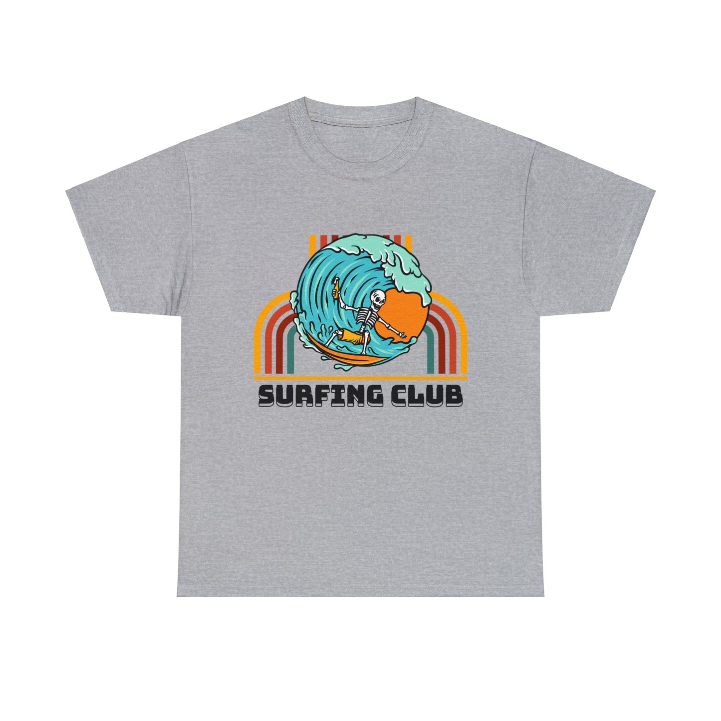 Unisex Heavy Cotton Tee adult/Teen Surfing Club Shirt Comes In Many Colors