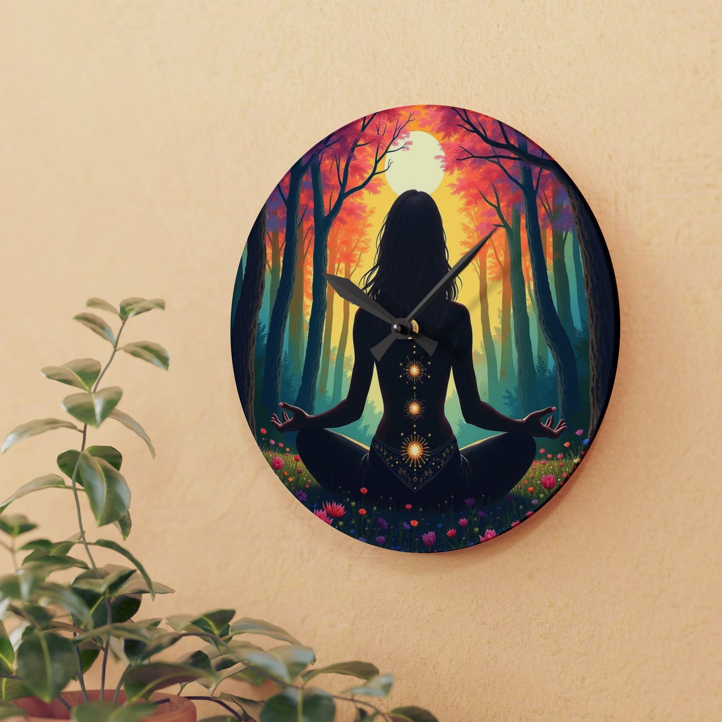 Meditation Wall Clock