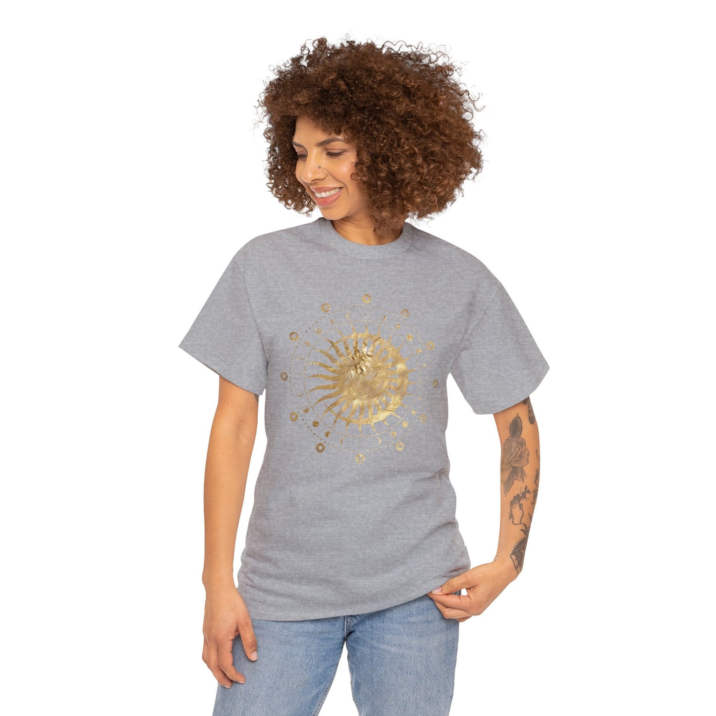 Unisex Heavy Cotton Tee Adult/Teen Activewear Sun n Moon