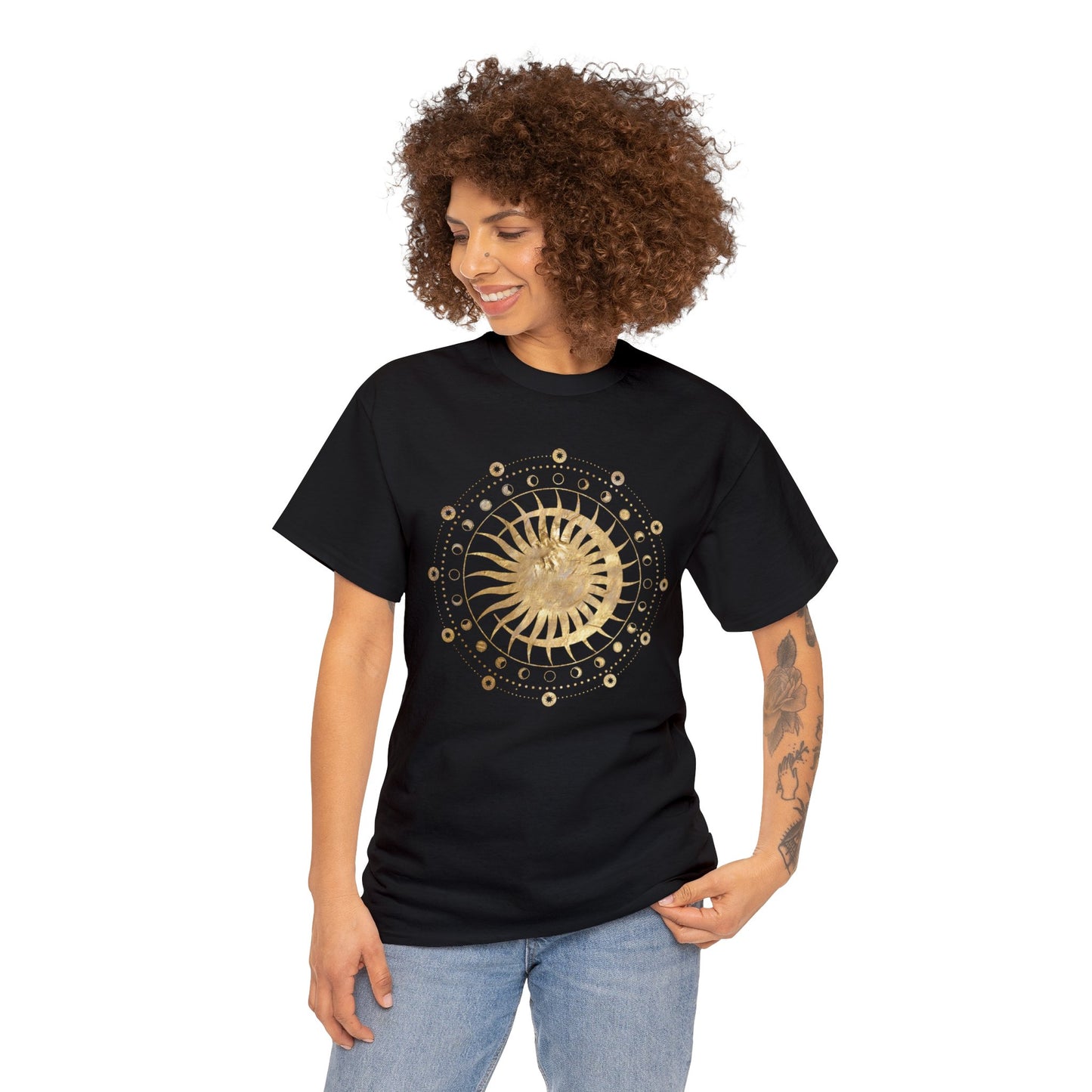 Unisex Heavy Cotton Tee Adult/Teen Activewear Sun n Moon