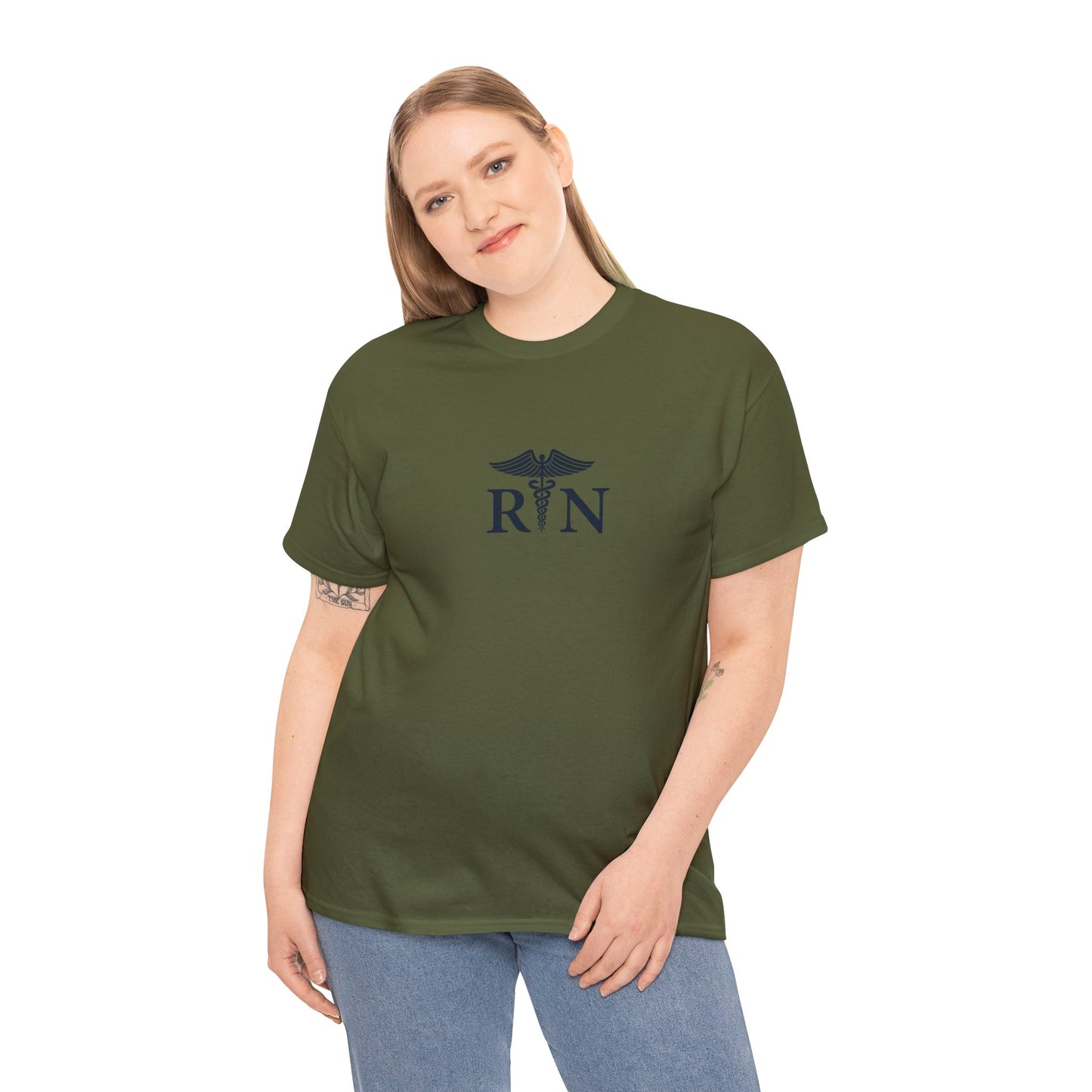 Unisex Heavy Cotton Tee 5 East Nurses Designs On Both Sides