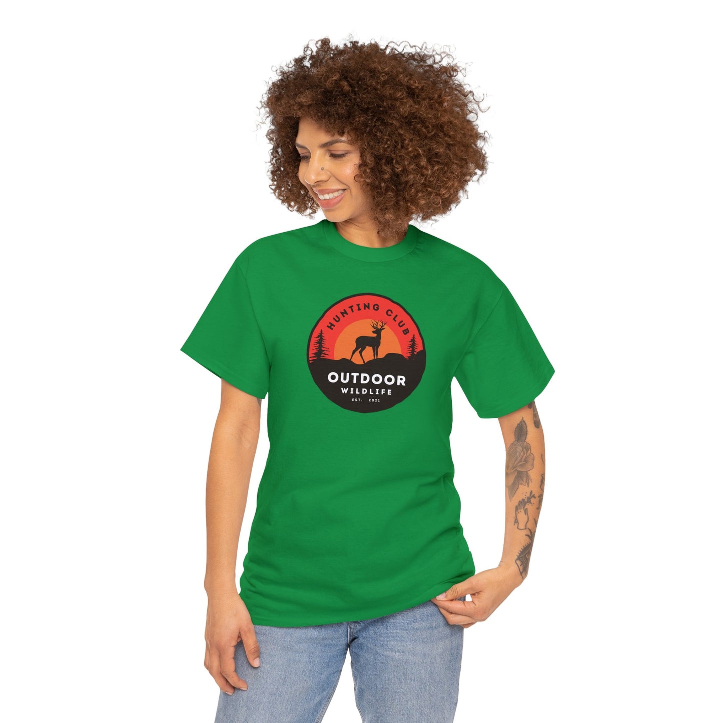 Unisex Heavy Cotton Tee Adult/Teen Activewear For That Outdoor Lover Shirt Comes In Many Colors