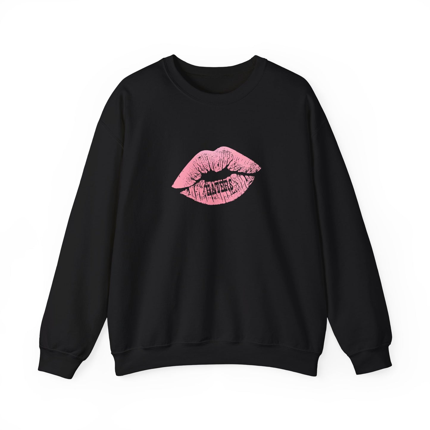 Top does say "Haters" Unisex Heavy Blend™ Crewneck Sweatshirt