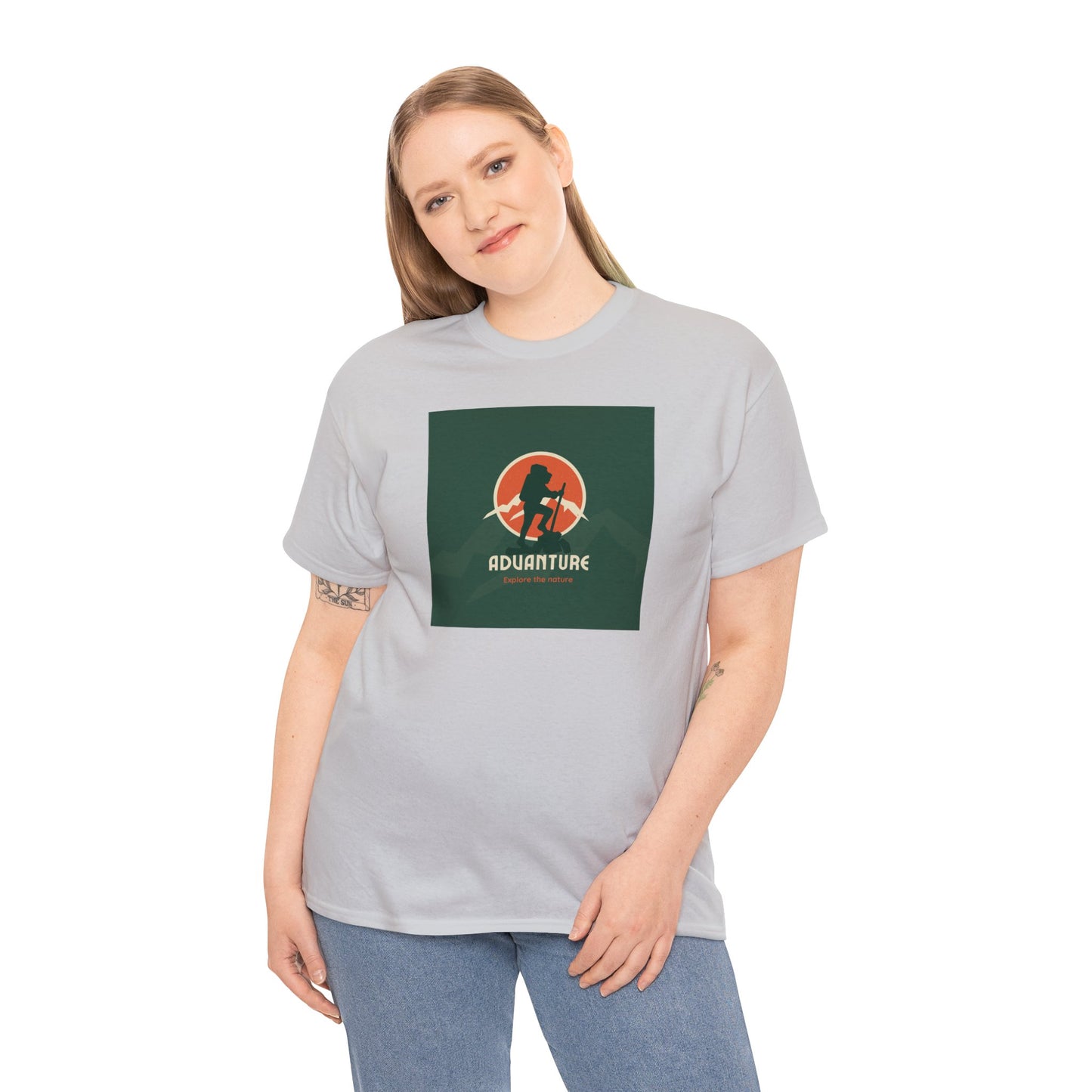 Unisex Heavy Cotton Tee Adult/Teen Activewear For That Adventurer Shirt Comes In Many Colors