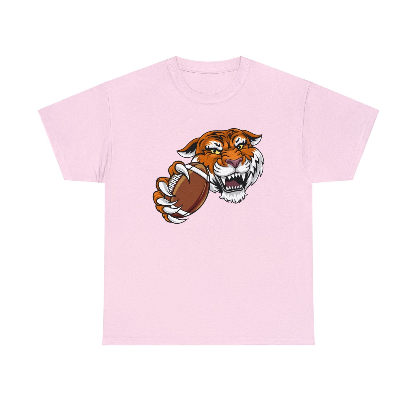 Unisex Heavy Cotton Tee Adult/Teen Activewear Tiger's Football Tea Generic Team Shirt Comes In Many Colors