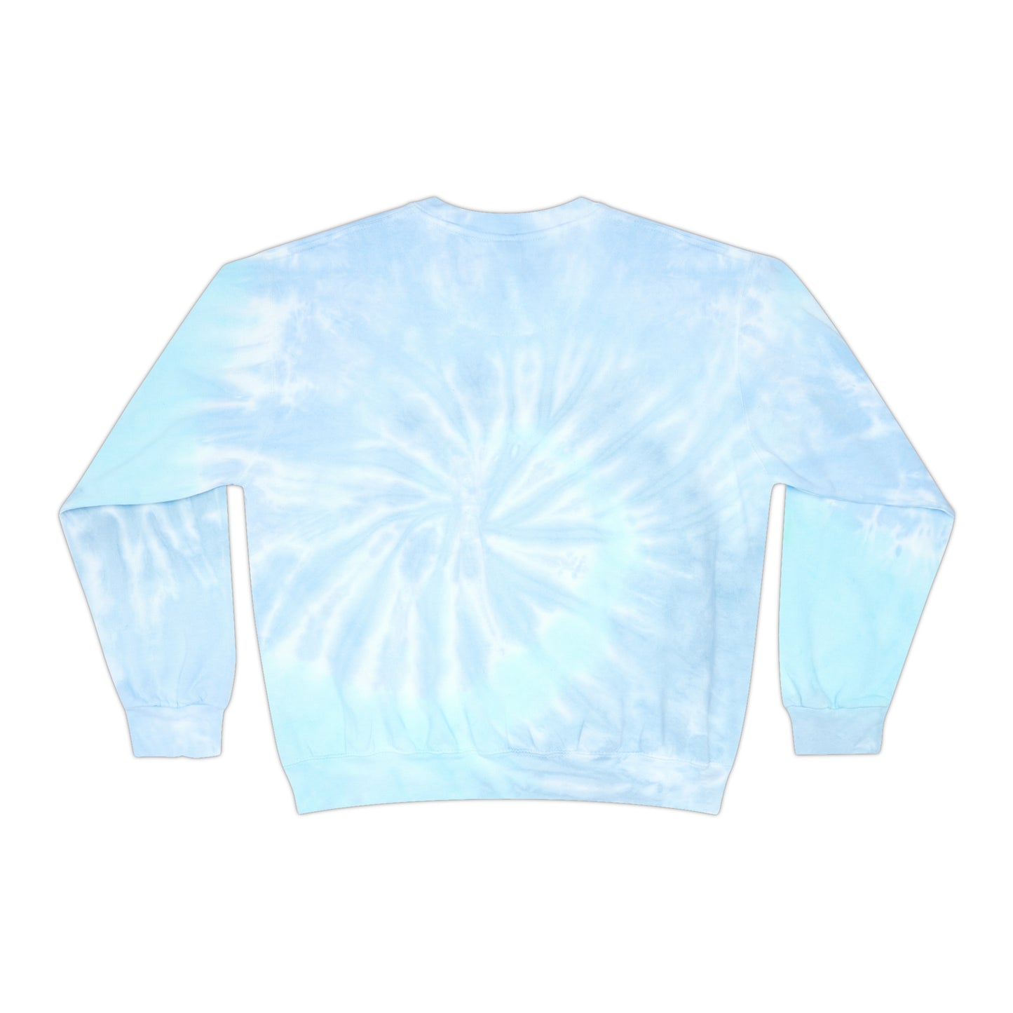 Unisex Tie-Dye Sweatshirt ADULT/TEEN ACTIVEWEAR YIN-YANG BABY-BLUE FUCHSIA LIGHT PEACH YOGA TIE-DYE