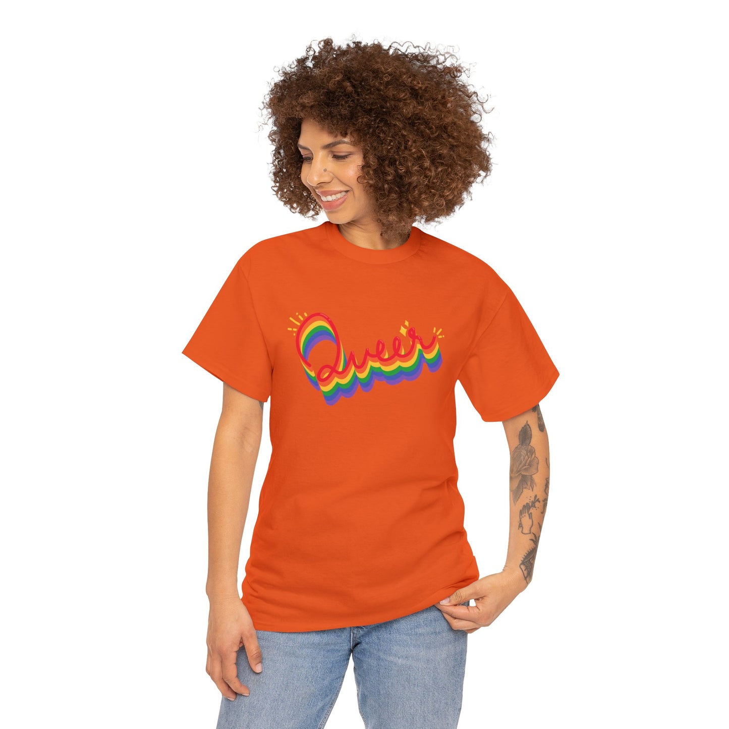 Unisex Heavy Cotton Tee Adult/Teen Activewear Comes In Many Colors