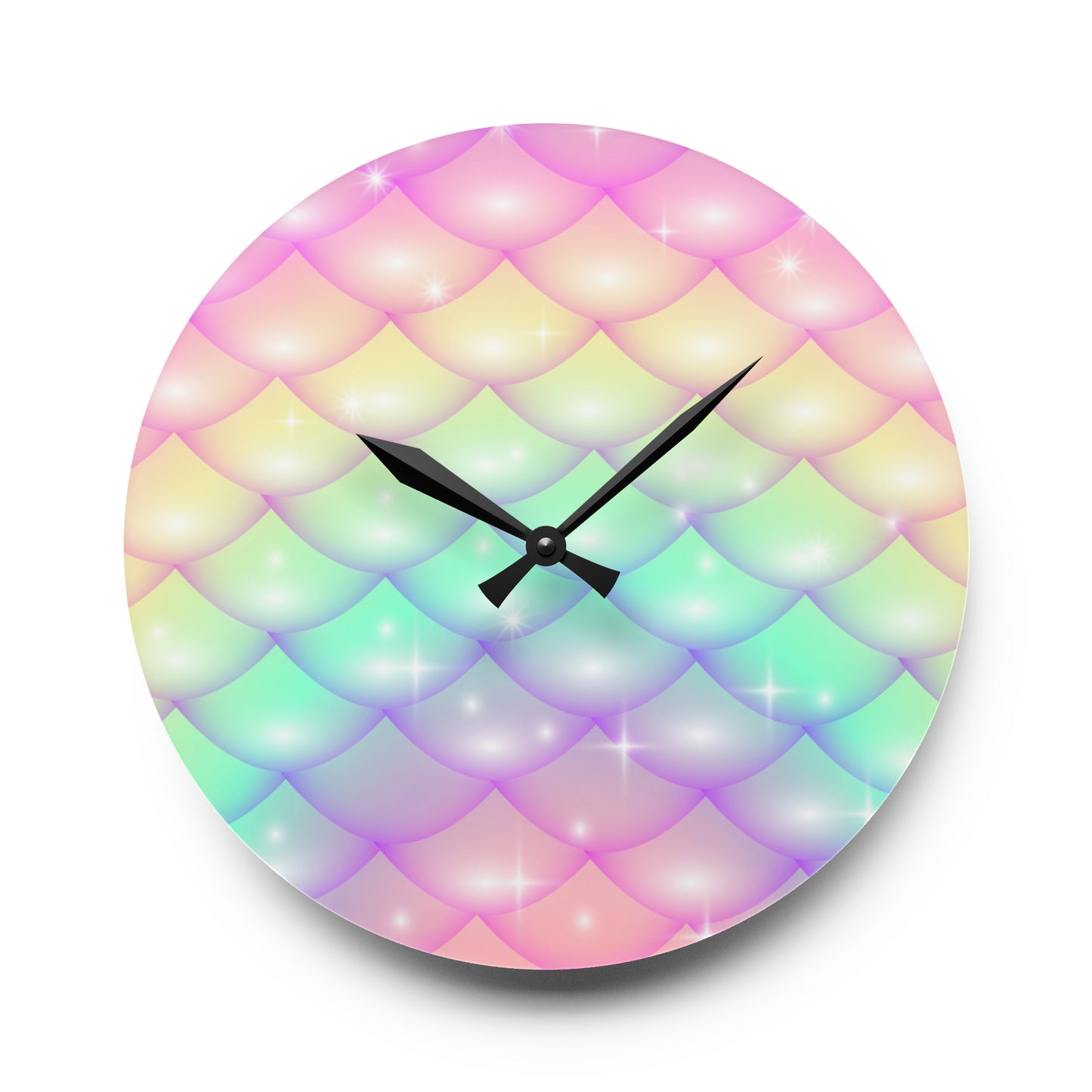 Acrylic Wall Clock Has Matching Products Sold Separate. Use Your Own Image Free Give Me a Jingle