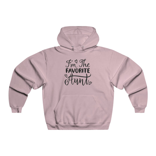 UNISEX NUBLEND® Hooded Sweatshirt ADULT/TEEN ACTIVEWEAR I'M THE FAVORITE AUNT BLACK WRITING