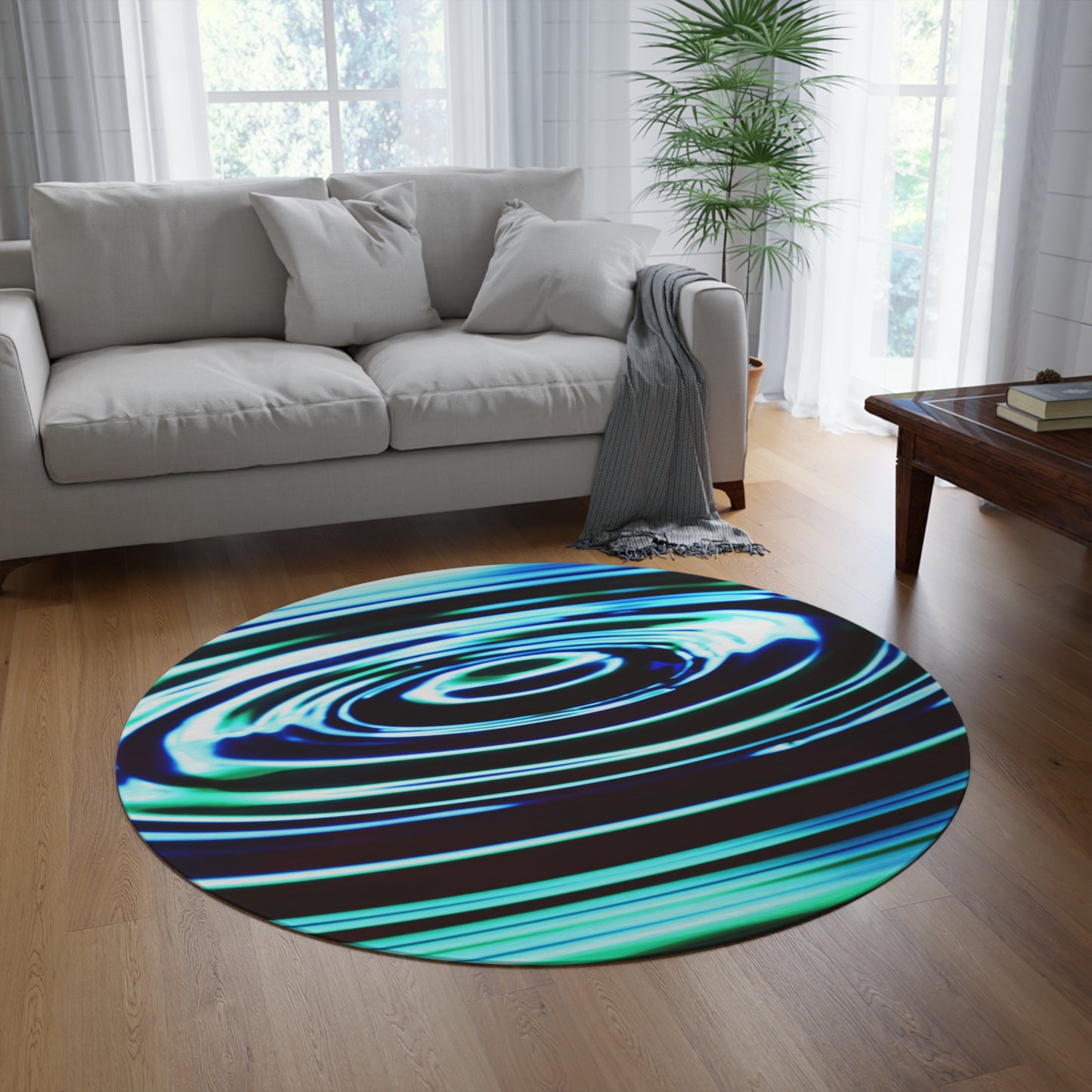 Round Rug Has Matching Products Sold Separate. Use Your Own Image Free Give Me a Jingle