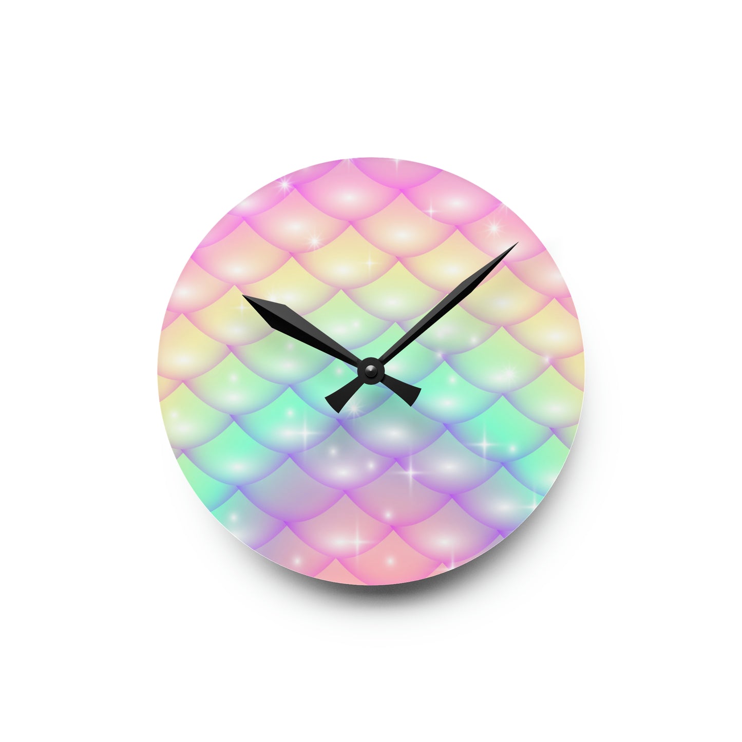 Acrylic Wall Clock Has Matching Products Sold Separate. Use Your Own Image Free Give Me a Jingle