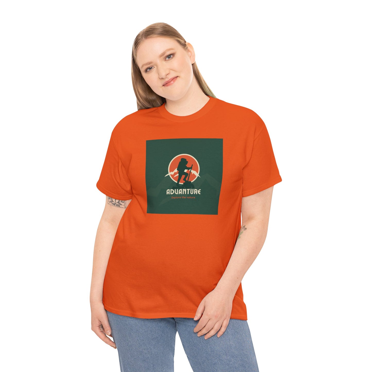 Unisex Heavy Cotton Tee Adult/Teen Activewear For That Adventurer Shirt Comes In Many Colors