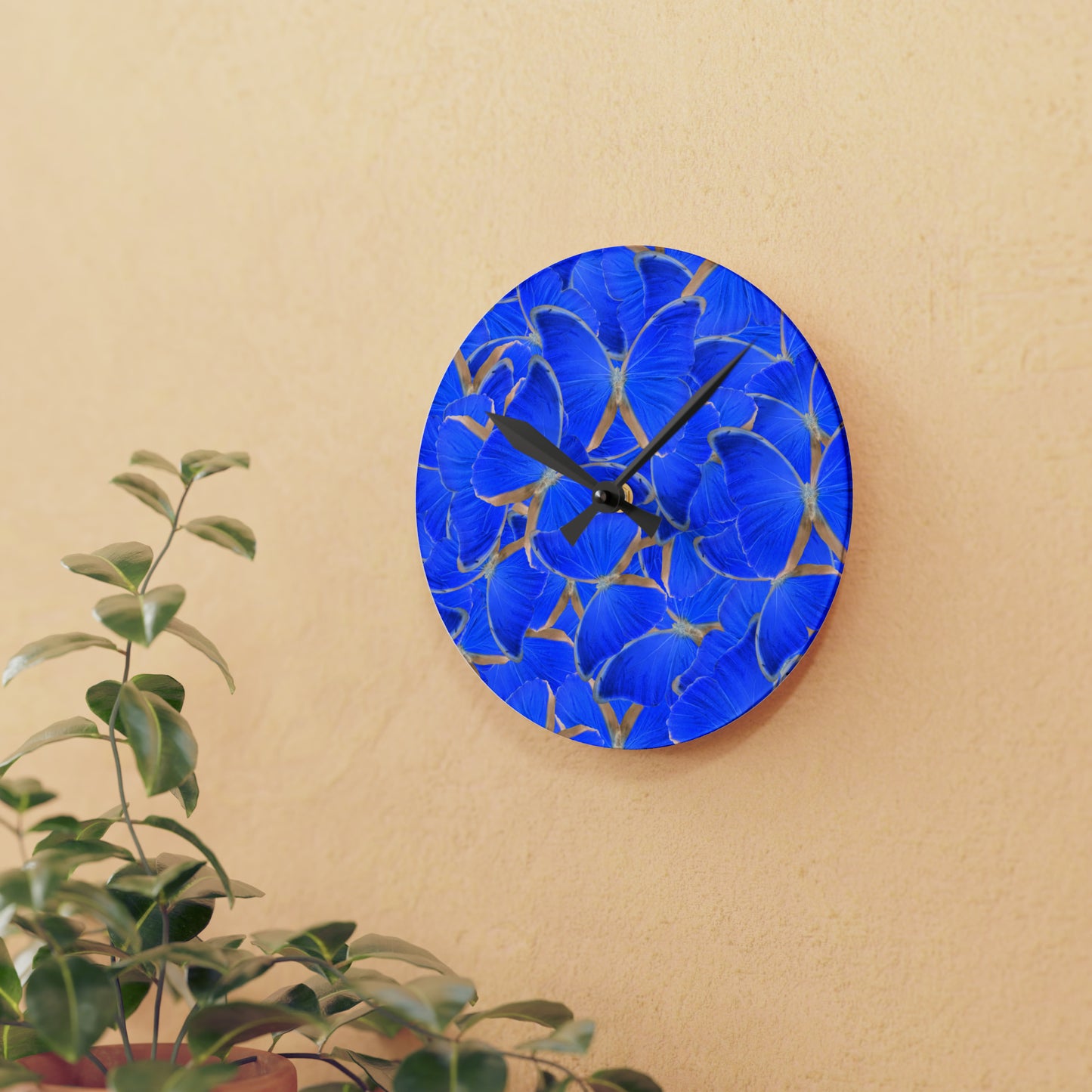 Clock Wall Clock Square Round