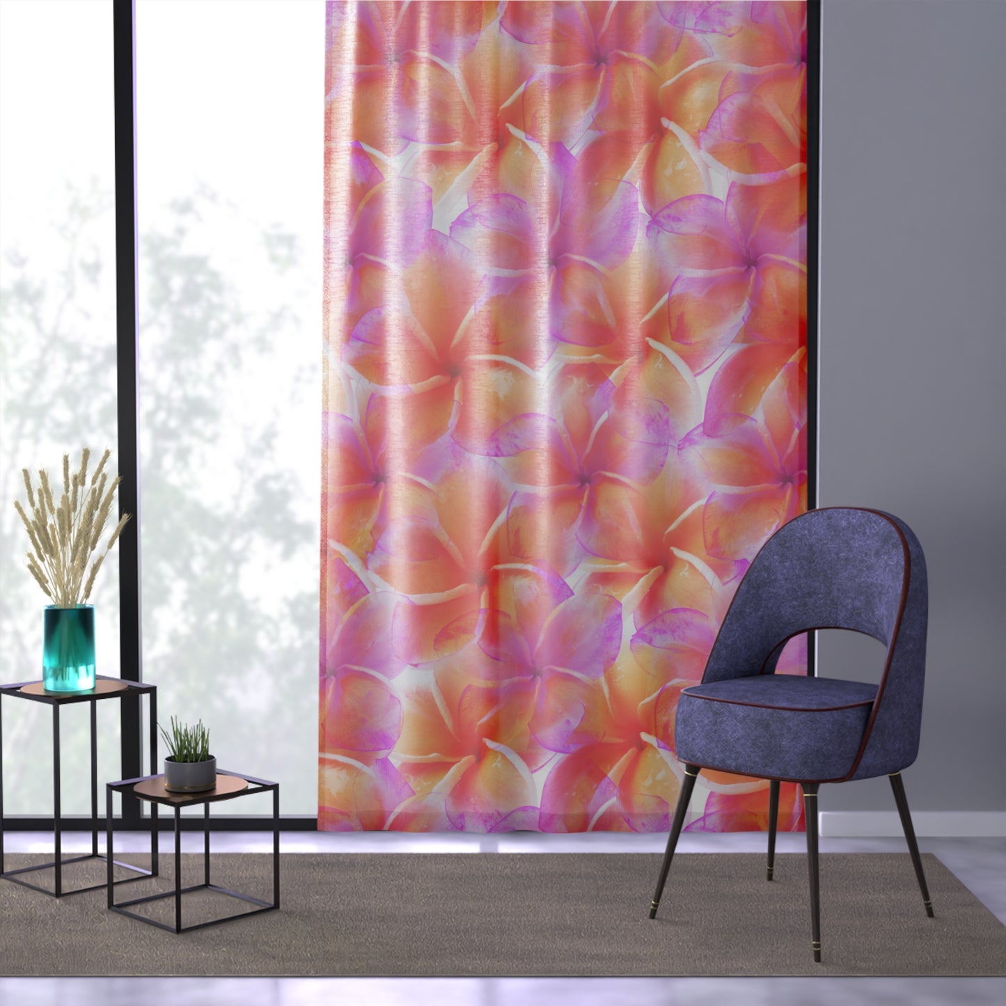 Semi-Sheer Window Curtain Blackout Available.  Any Product You See I Can Make Into a Full Set Including Clock Rugs Lamps & More In 24 Hours After Call 1-603-377-1833