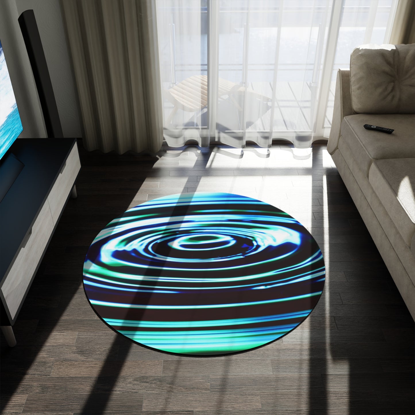 Round Rug Has Matching Products Sold Separate. Use Your Own Image Free Give Me a Jingle