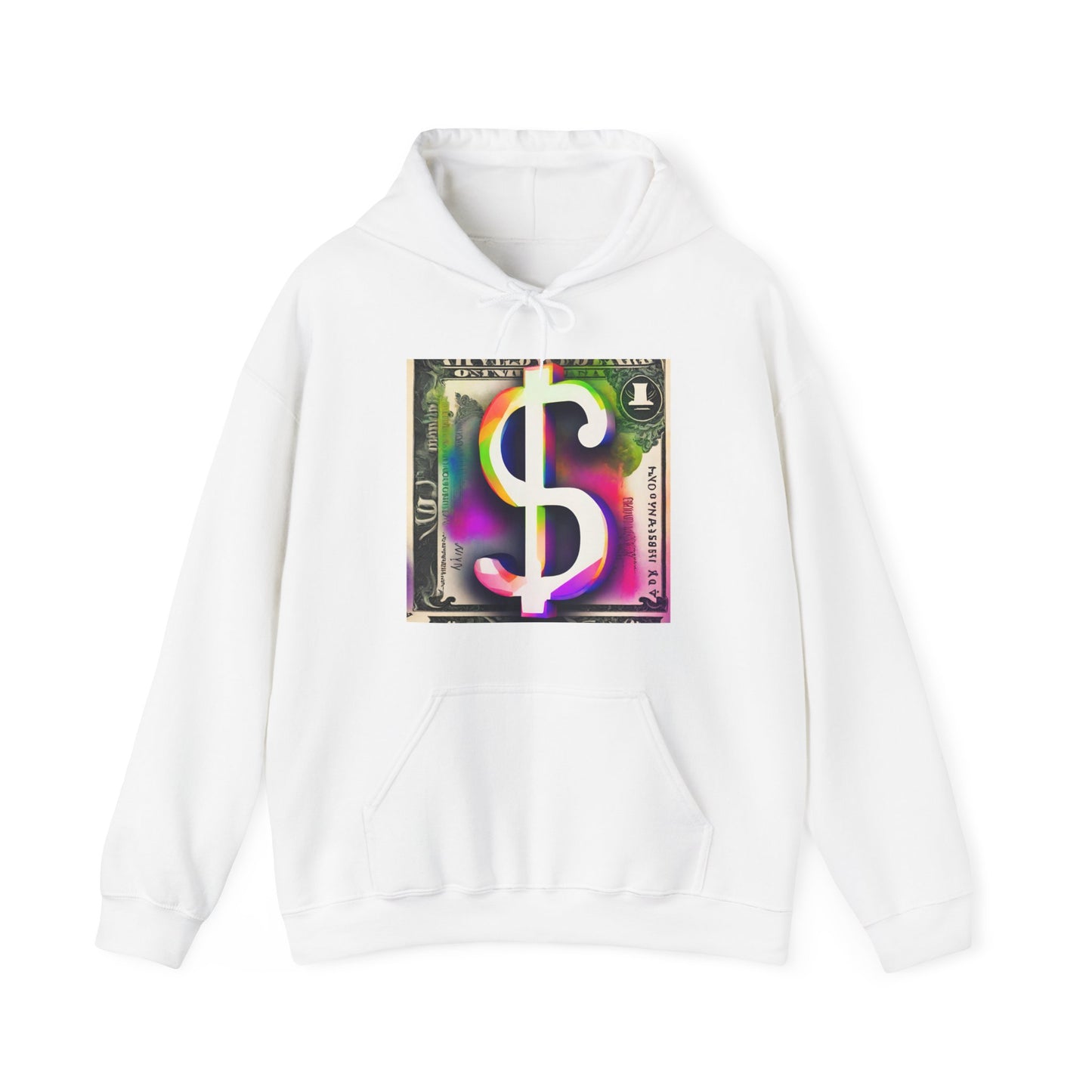 Unisex Heavy Blend™ Hooded Sweatshirt Activewear Adult/Teen Dollar Sign w/ Purple Pink Blue