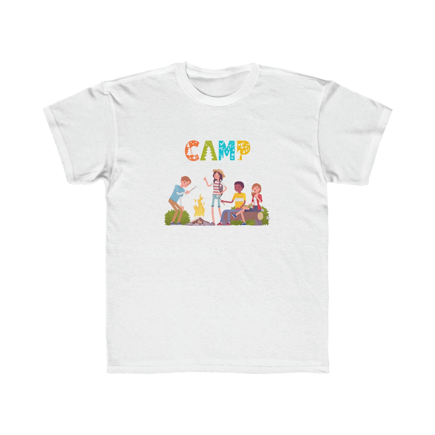 Kids Regular Fit Tee Unisex Activewear Under 12$ Comes In Many Colors Great For Camping And Summer