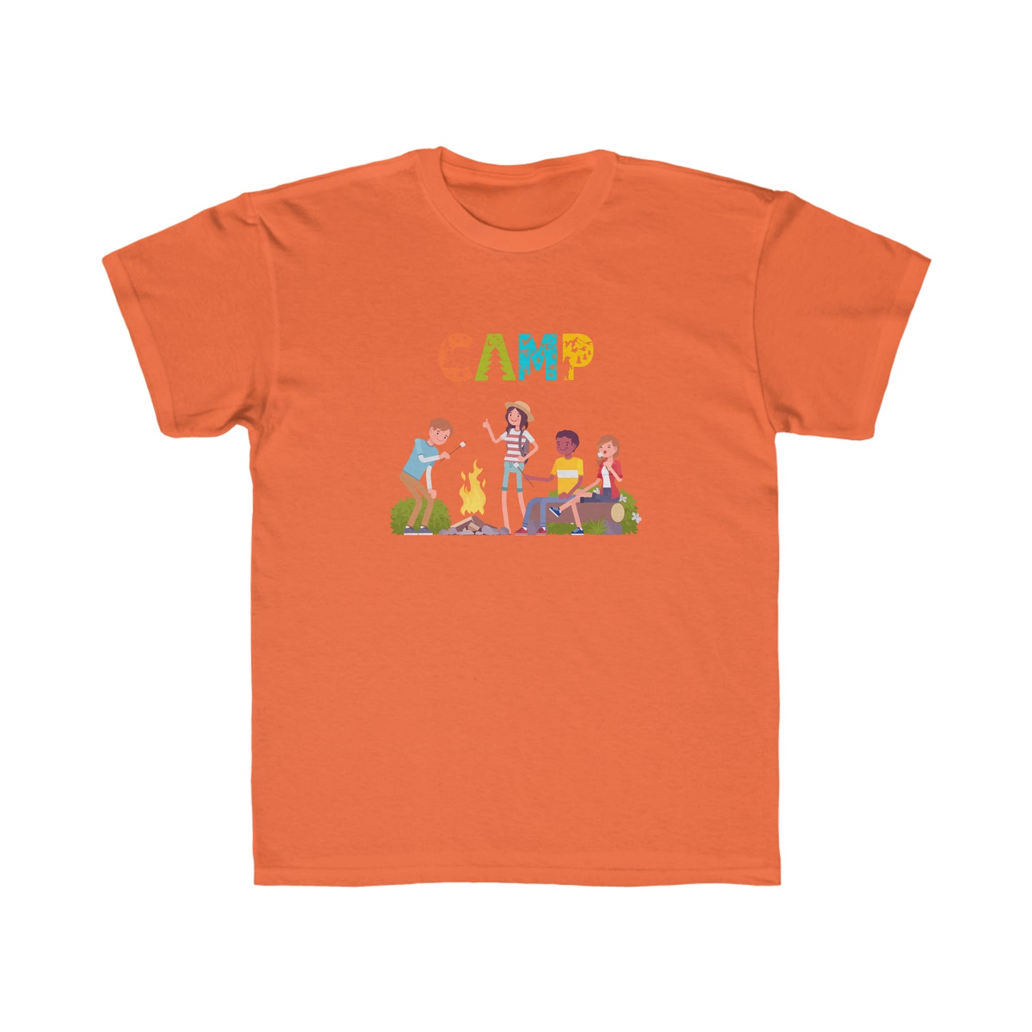 Kids Regular Fit Tee Unisex Activewear Under 12$ Comes In Many Colors Great For Camping And Summer