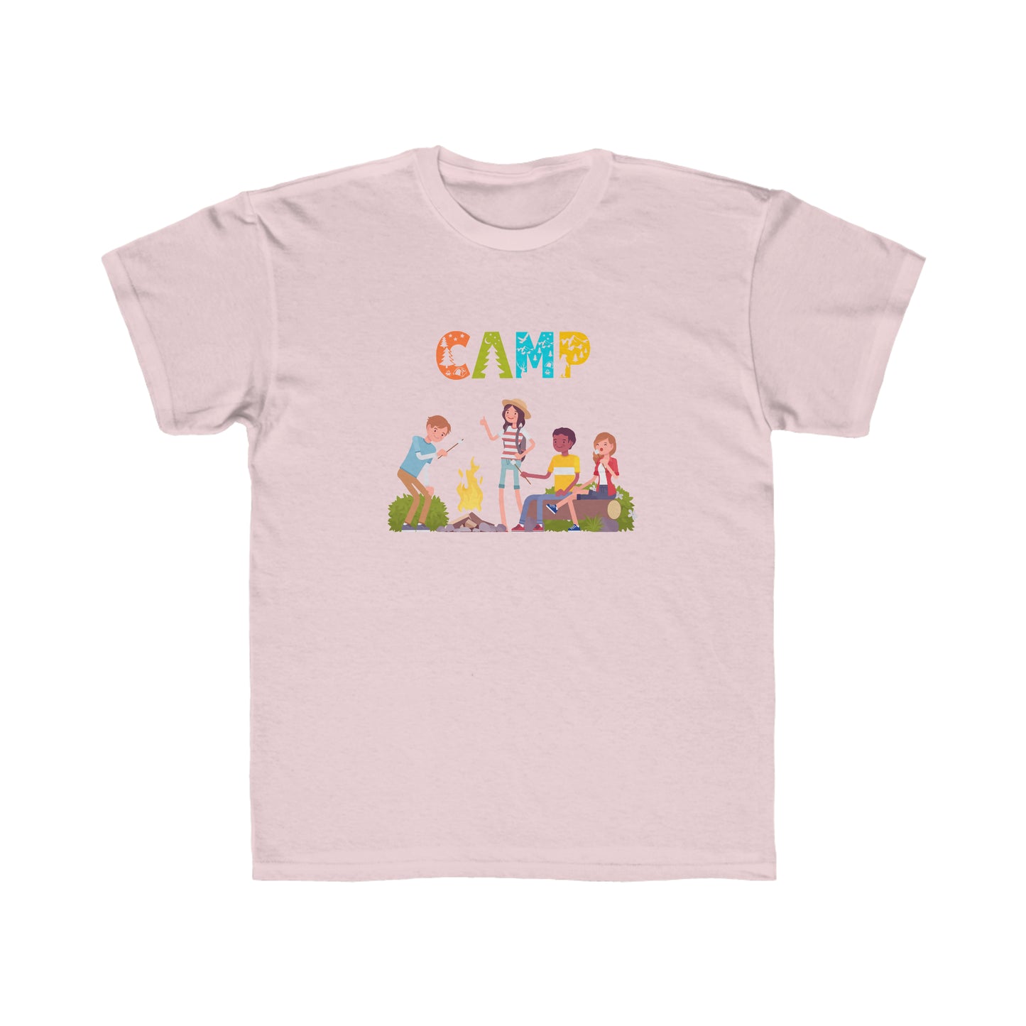 Kids Regular Fit Tee Unisex Activewear Under 12$ Comes In Many Colors Great For Camping And Summer