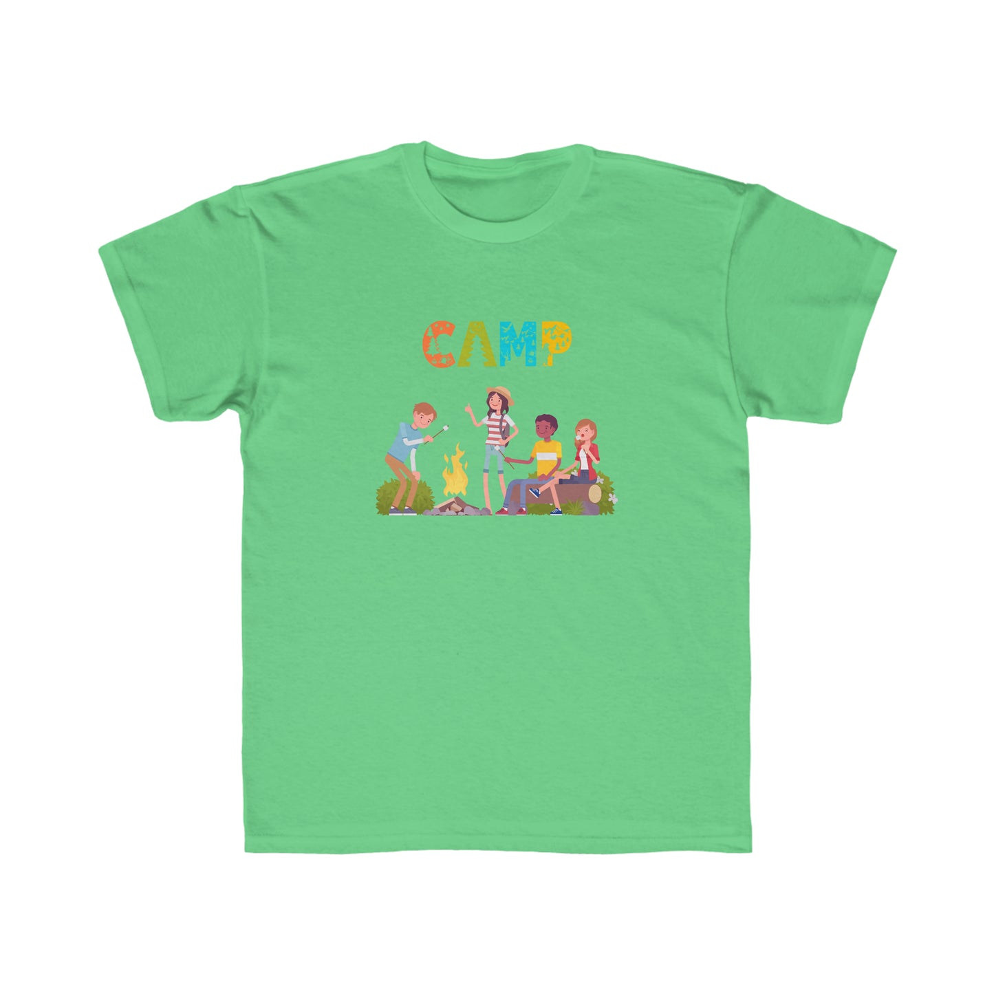 Kids Regular Fit Tee Unisex Activewear Under 12$ Comes In Many Colors Great For Camping And Summer