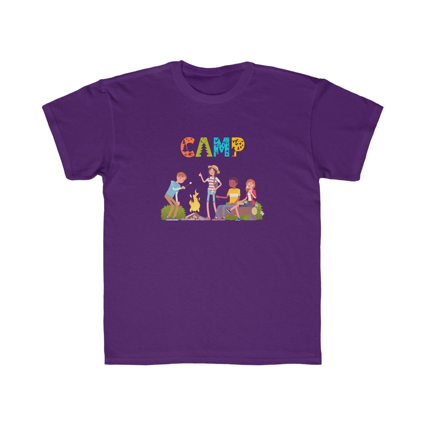 Kids Regular Fit Tee Unisex Activewear Under 12$ Comes In Many Colors Great For Camping And Summer