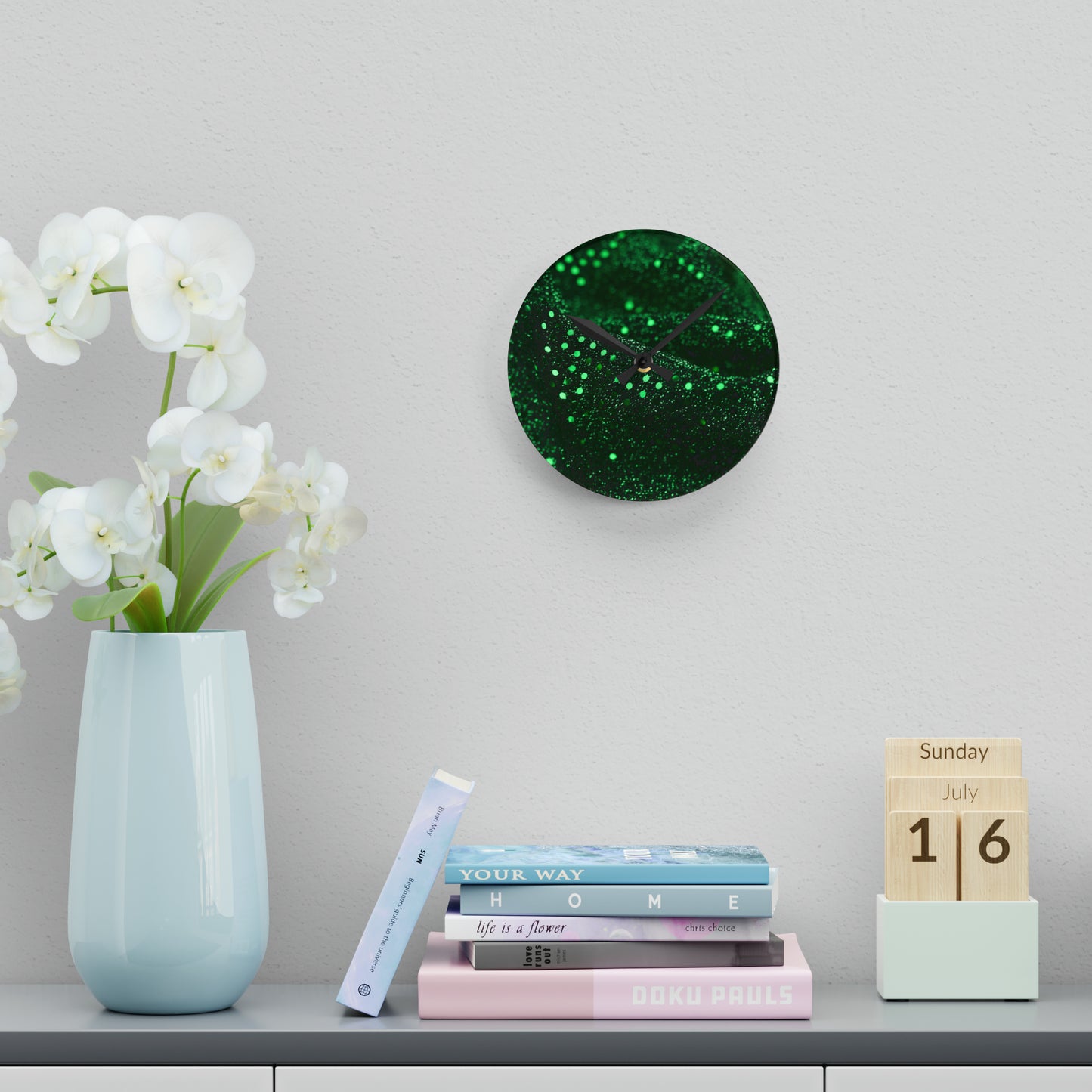 Acrylic Wall Clock Has Matching Products Choose Your Own Image Free of Charge Just Give Me a Jingle