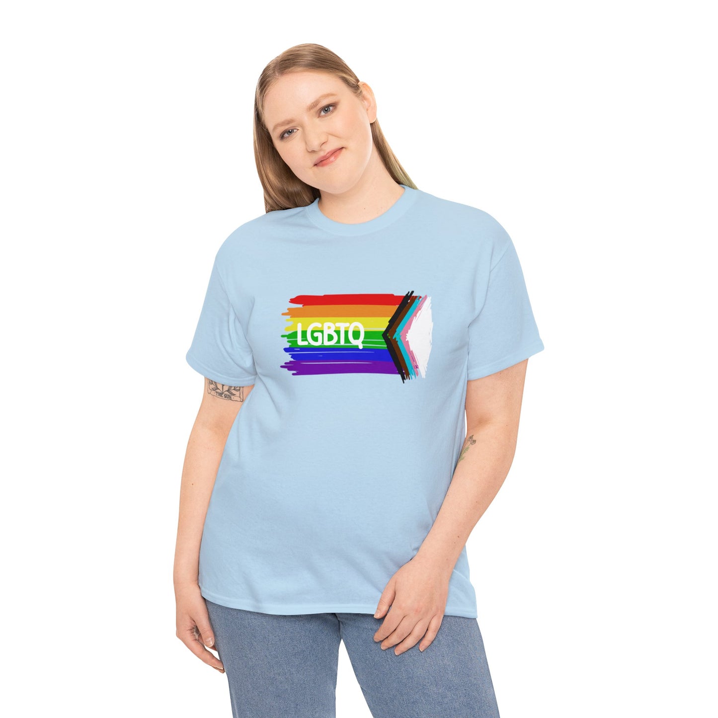 Unisex Heavy Cotton Tee Adult/Teen Activewear Celebrate Pride