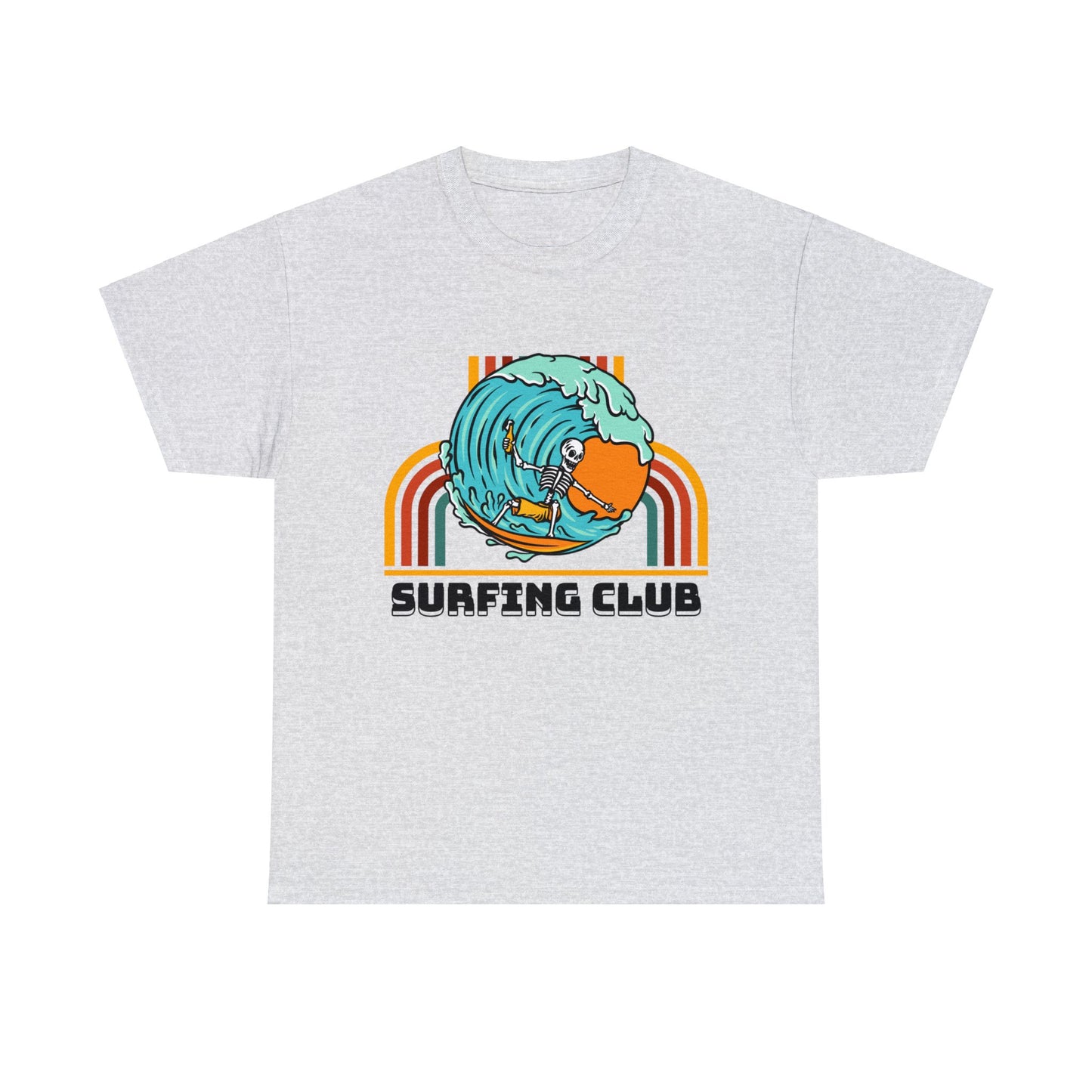 Unisex Heavy Cotton Tee adult/Teen Surfing Club Shirt Comes In Many Colors