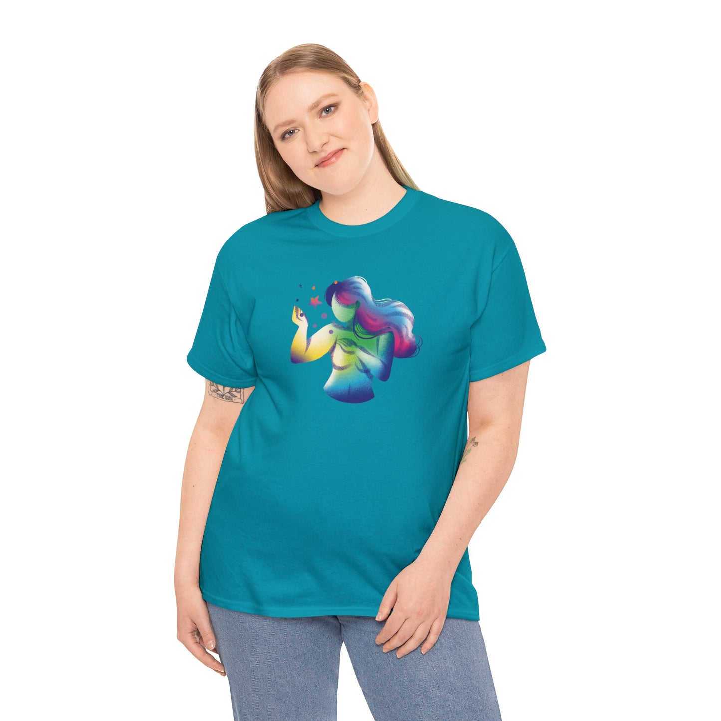 Unisex Heavy Cotton Tee Adult/Teen Activewear Shirt Comes In Many Colors