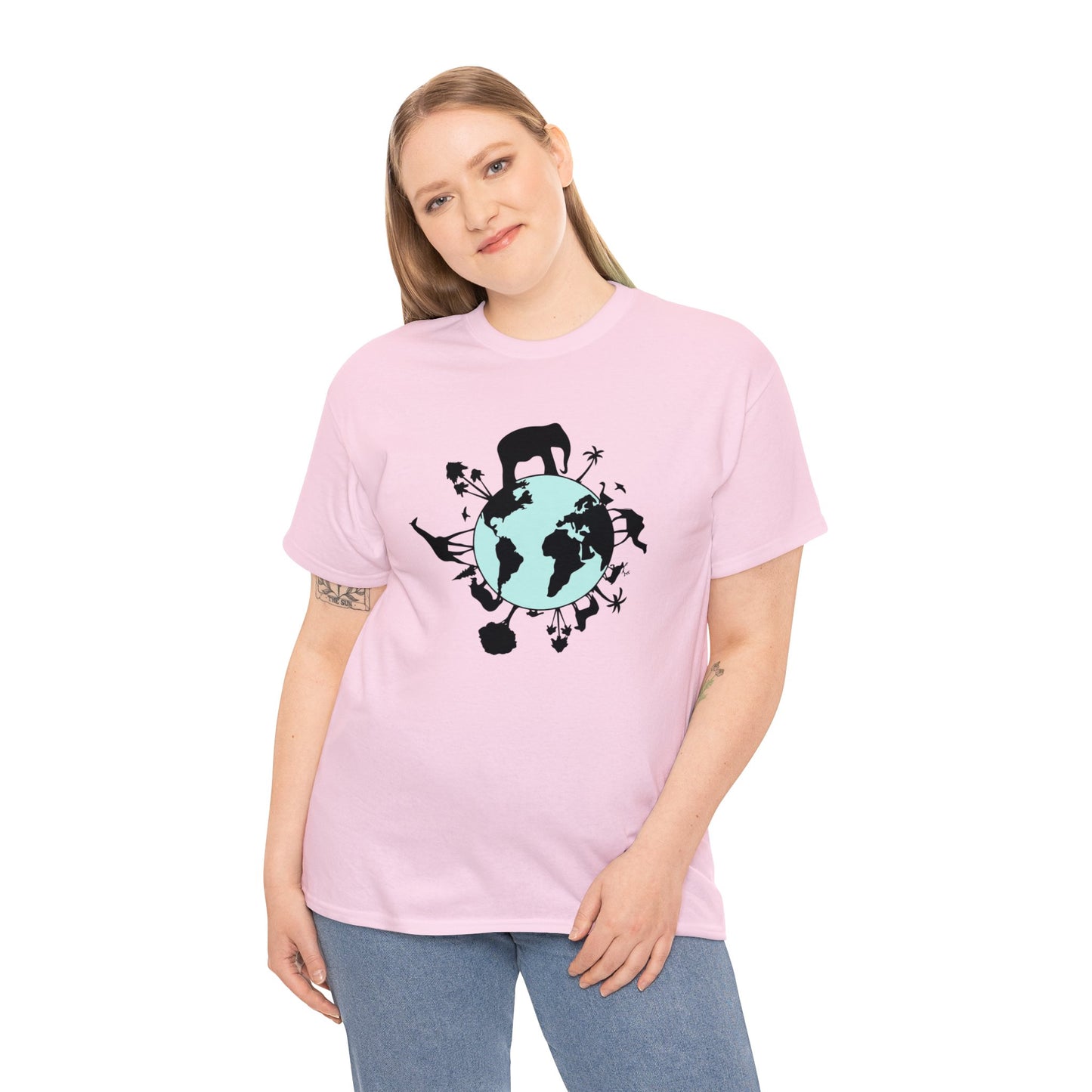 Unisex Heavy Cotton Tee Adult/Teen Activewear Save The Planet Shirt Comes In Many Colors