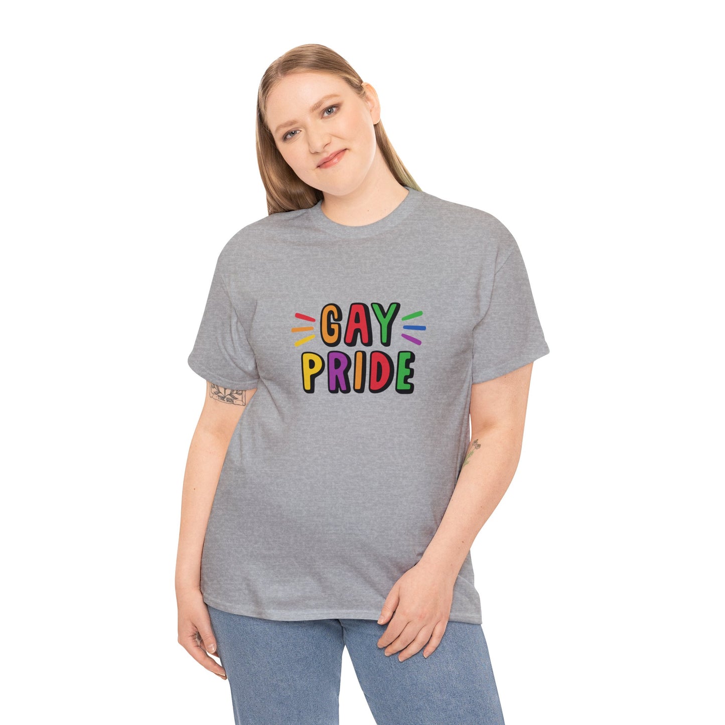 Unisex Heavy Cotton Tee Adult/Teen Activewear Comes In Various Colors