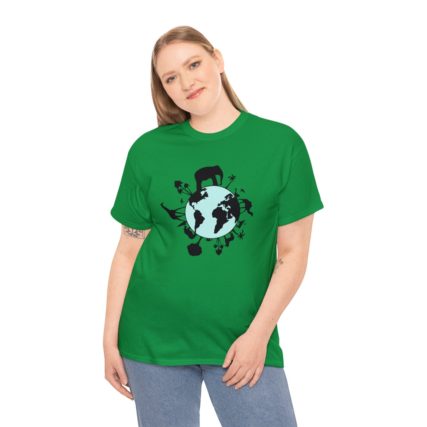 Unisex Heavy Cotton Tee Adult/Teen Activewear Save The Planet Shirt Comes In Many Colors