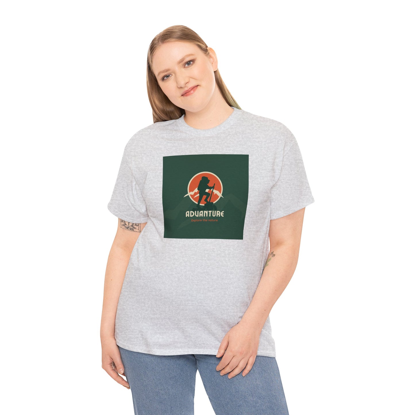 Unisex Heavy Cotton Tee Adult/Teen Activewear For That Adventurer Shirt Comes In Many Colors