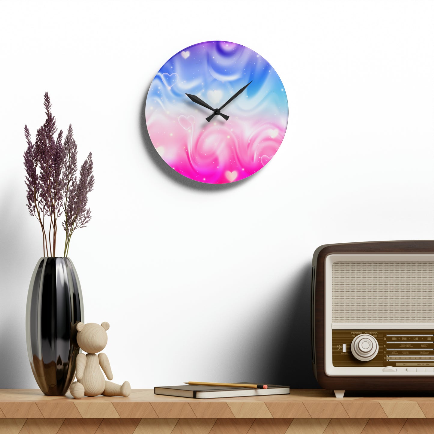 Acrylic Wall Clock Has Matching Products Sold Separate, If you want a Matching Products Call and I Make for Free Just Pay for Products