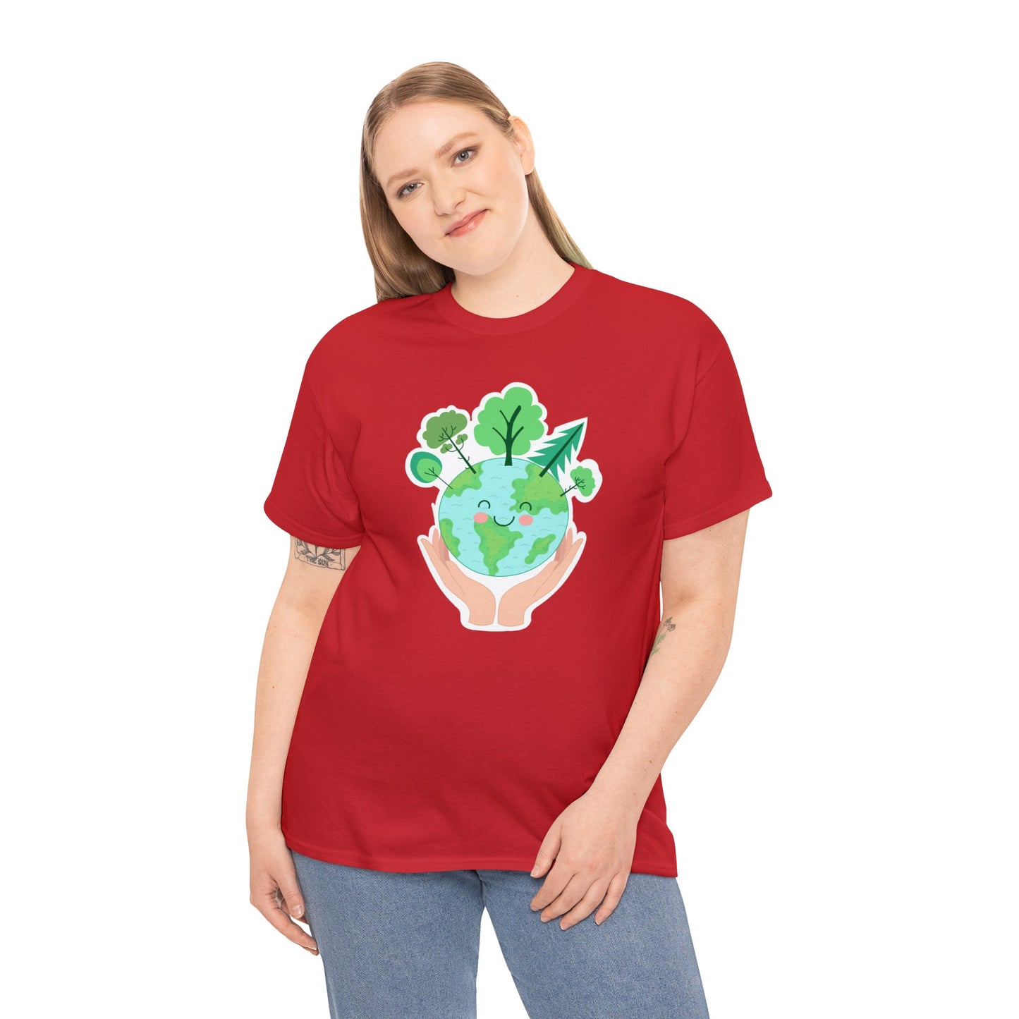 Unisex Heavy Cotton Tee Adult/Teen Activewear Shirt Comes In Many Colors