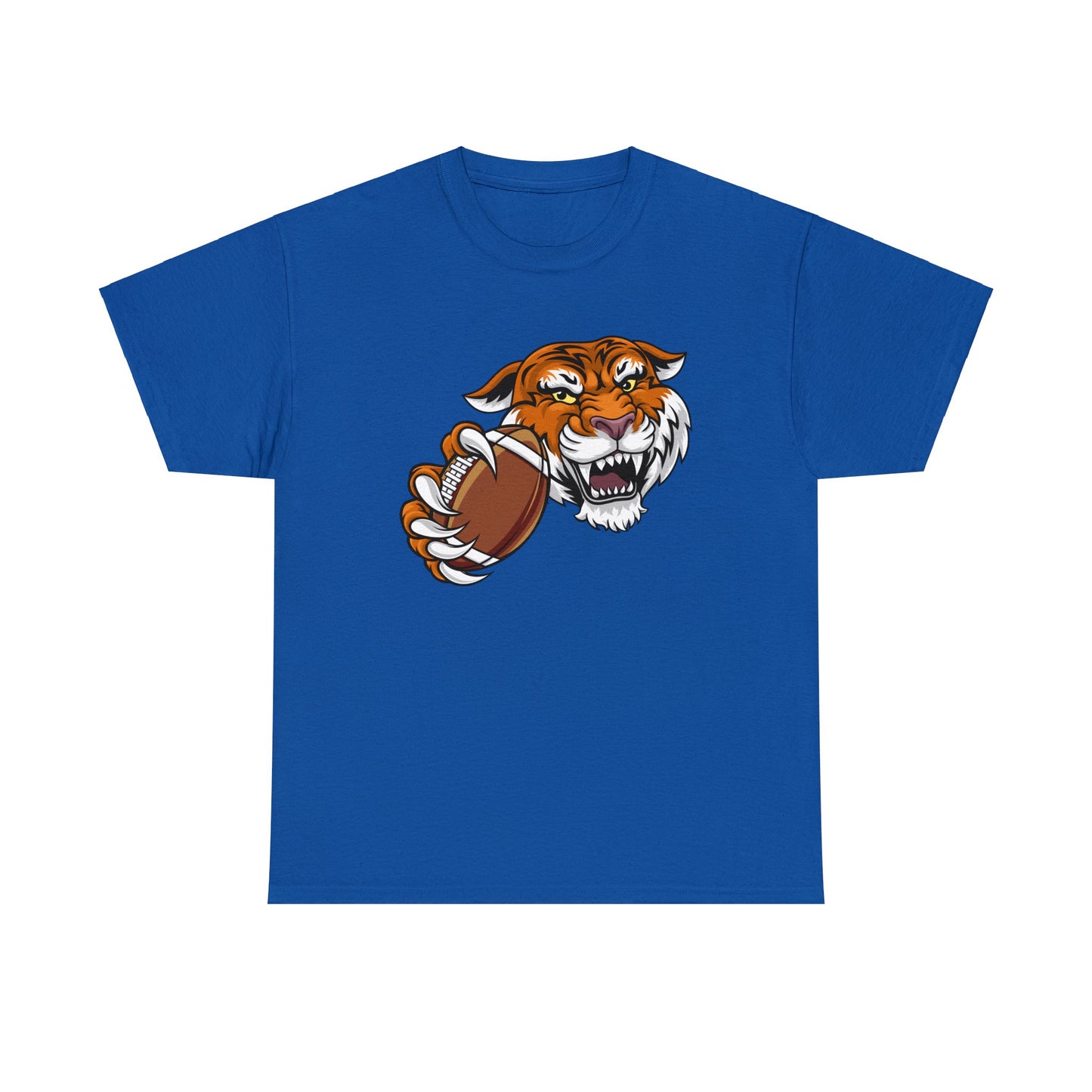 Unisex Heavy Cotton Tee Adult/Teen Activewear Tiger's Football Tea Generic Team Shirt Comes In Many Colors