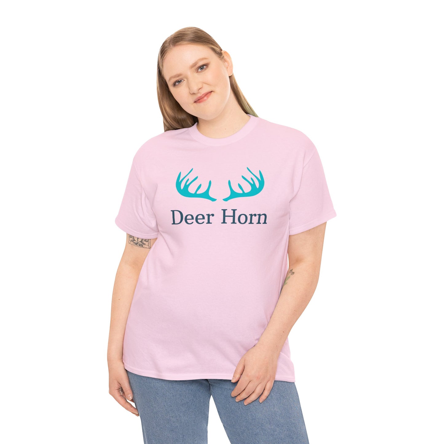 Unisex Heavy Cotton Tee Adult/Teen Activewear Deer Horn For The Avid Hunter Hunter Lover Shirt Comes In Many Colors