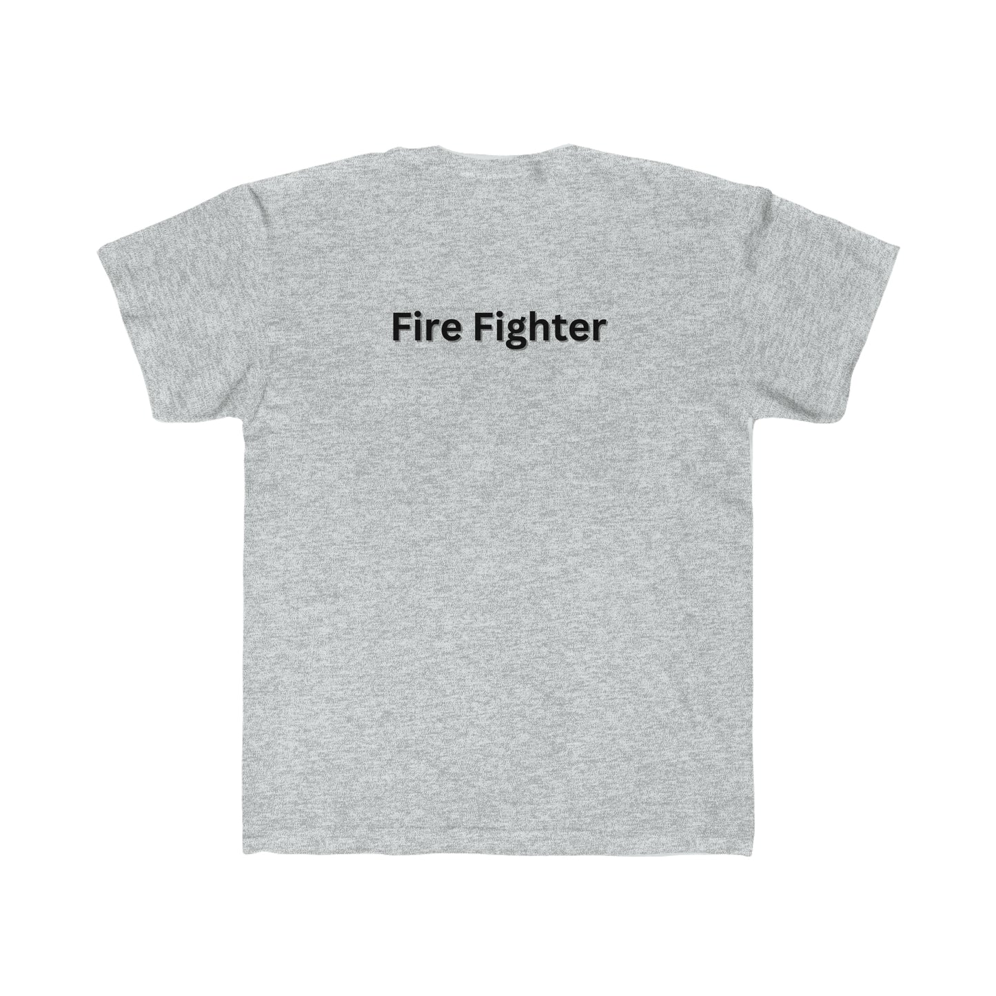 Kids Regular Fit Tee Fire Truck Fire Fighter On Back Activewear