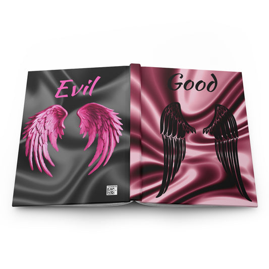 Hardcover Journal Matte Good And Evil Journal Adult Accessories Stationary