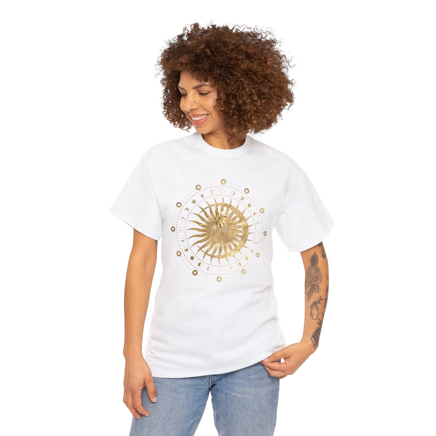 Unisex Heavy Cotton Tee Adult/Teen Activewear Sun n Moon