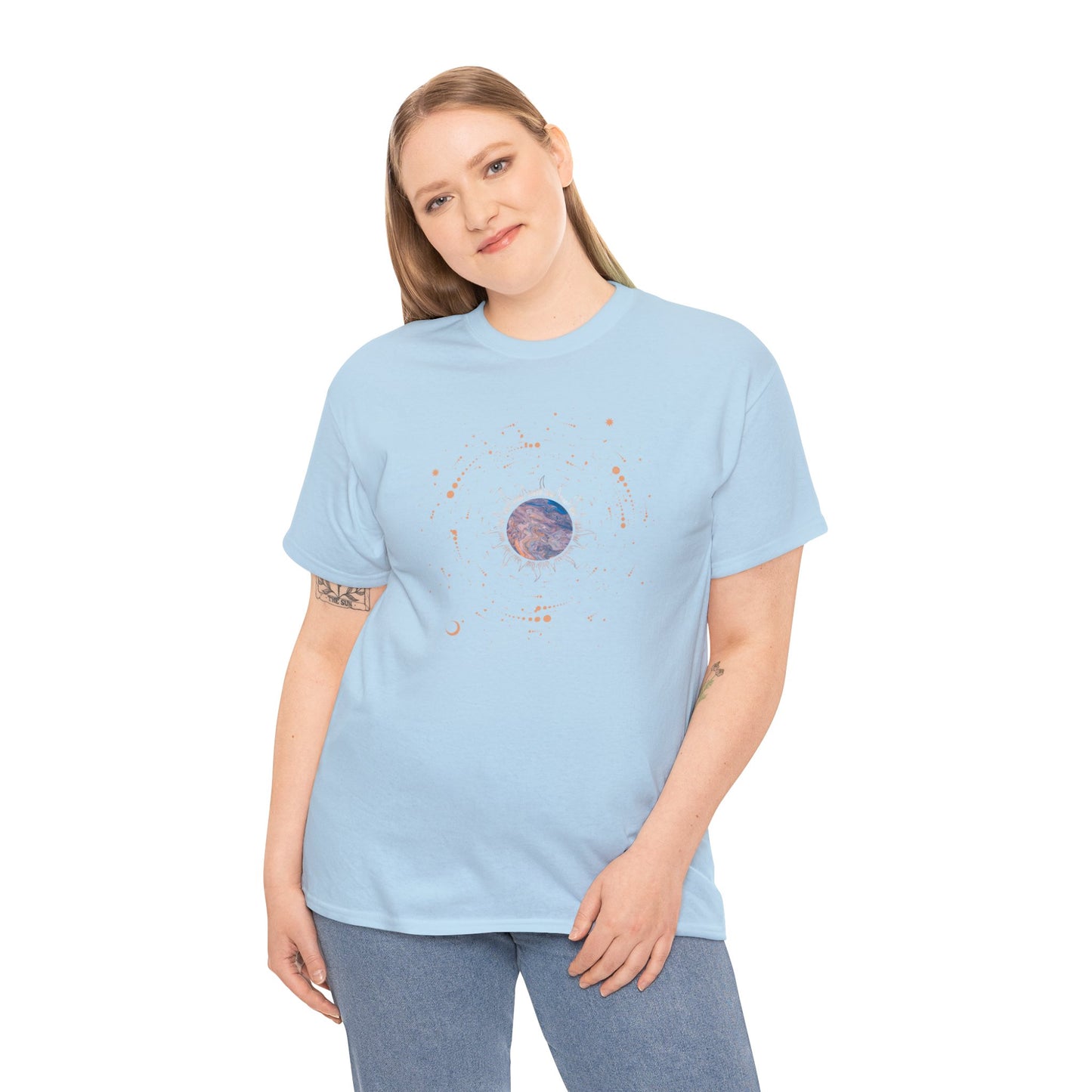 Unisex Heavy Cotton Tee Adult/Teen Sun N Moon Lovers This Is The Shirt For You Comes In Many Colors