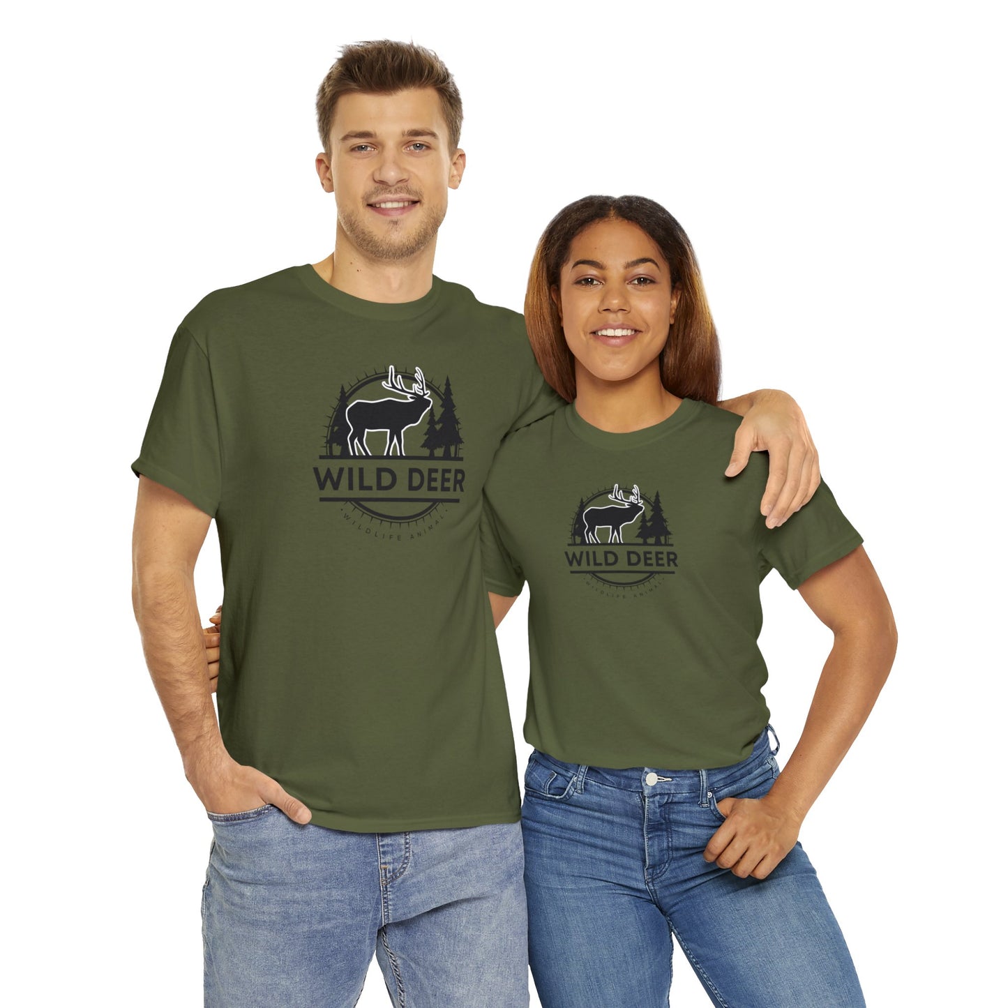 Unisex Heavy Cotton Tee Adult/Teen Wildlife Lover Activewear Shirt Comes In Many Colors