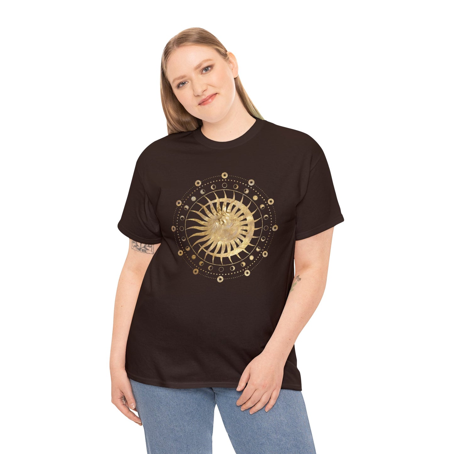 Unisex Heavy Cotton Tee Adult/Teen Activewear Sun n Moon