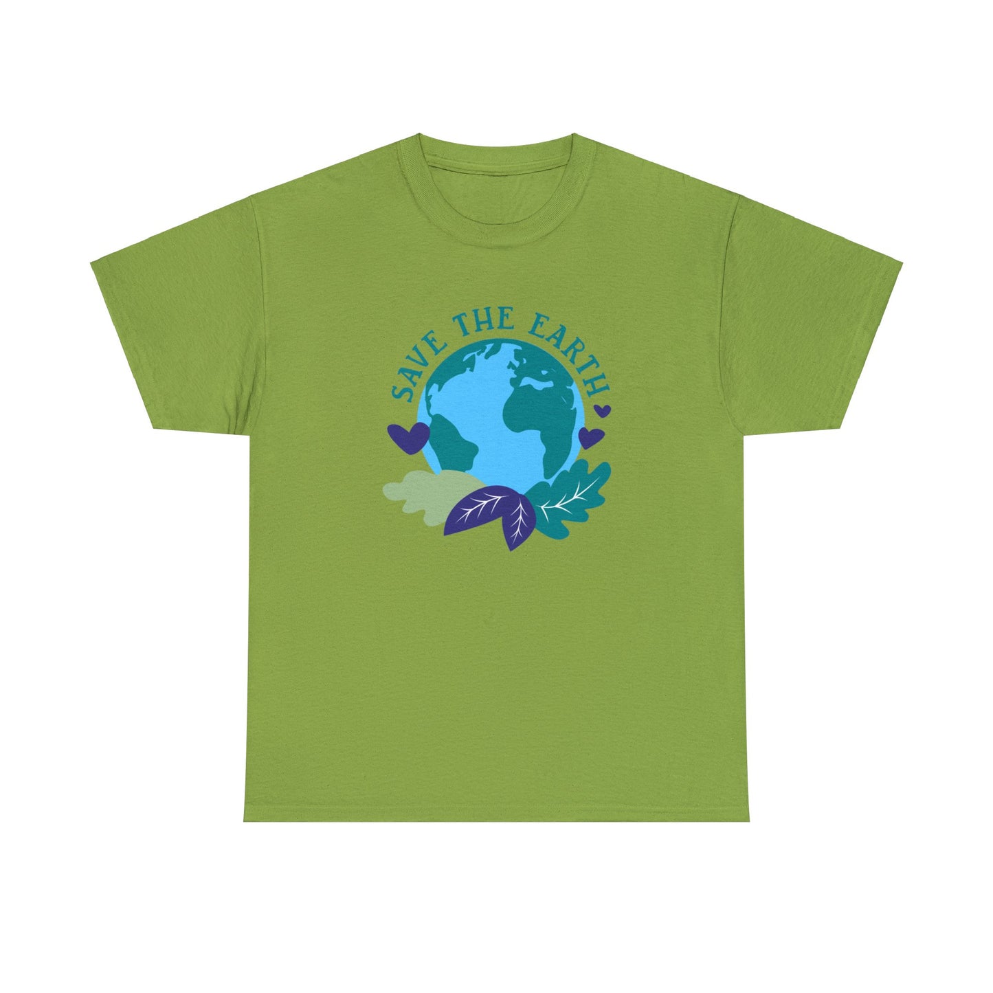 Unisex Heavy Cotton Tee Adult/Teen Activewear Shirt Comes In Many Colors Save The Earth