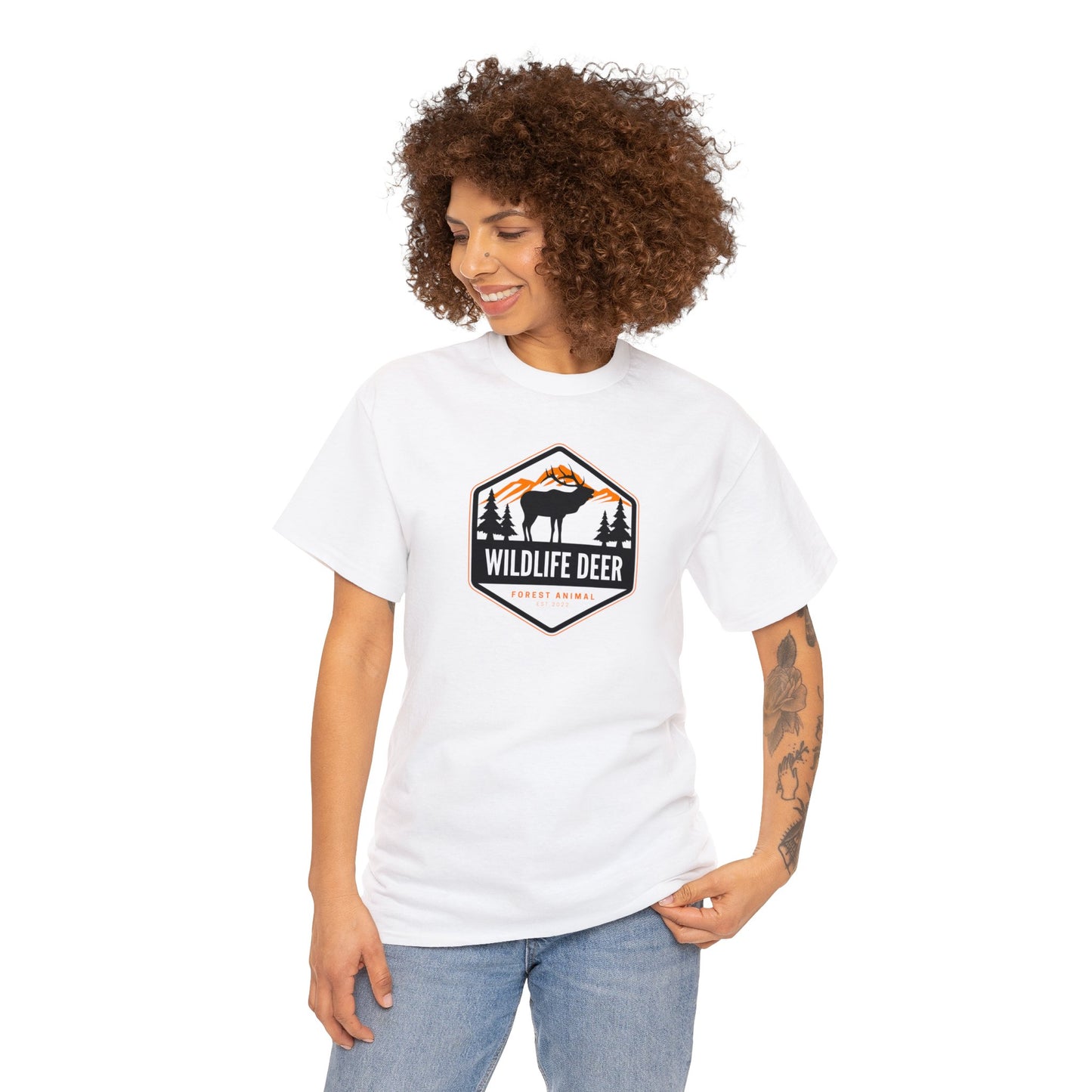 Unisex Heavy Cotton Tee Adult/Teen For That Outdoorsman Activewear Shirt Comes In Many Colors