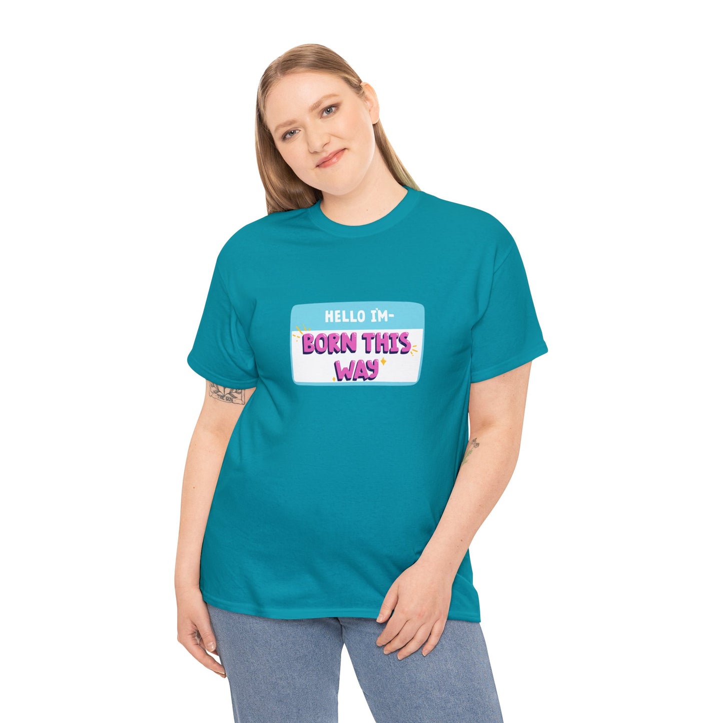 Unisex Heavy Cotton Tee  Design On Both Sides Adult/Teen Activewear Comes In Various Colors