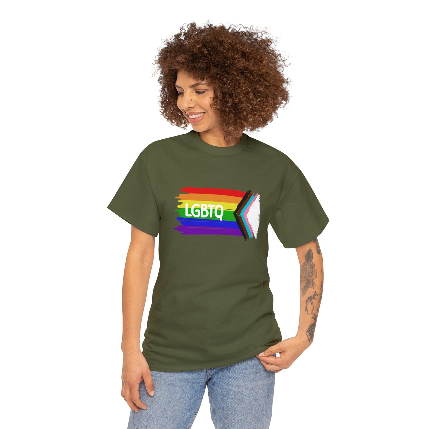 Unisex Heavy Cotton Tee Adult/Teen Activewear Celebrate Pride